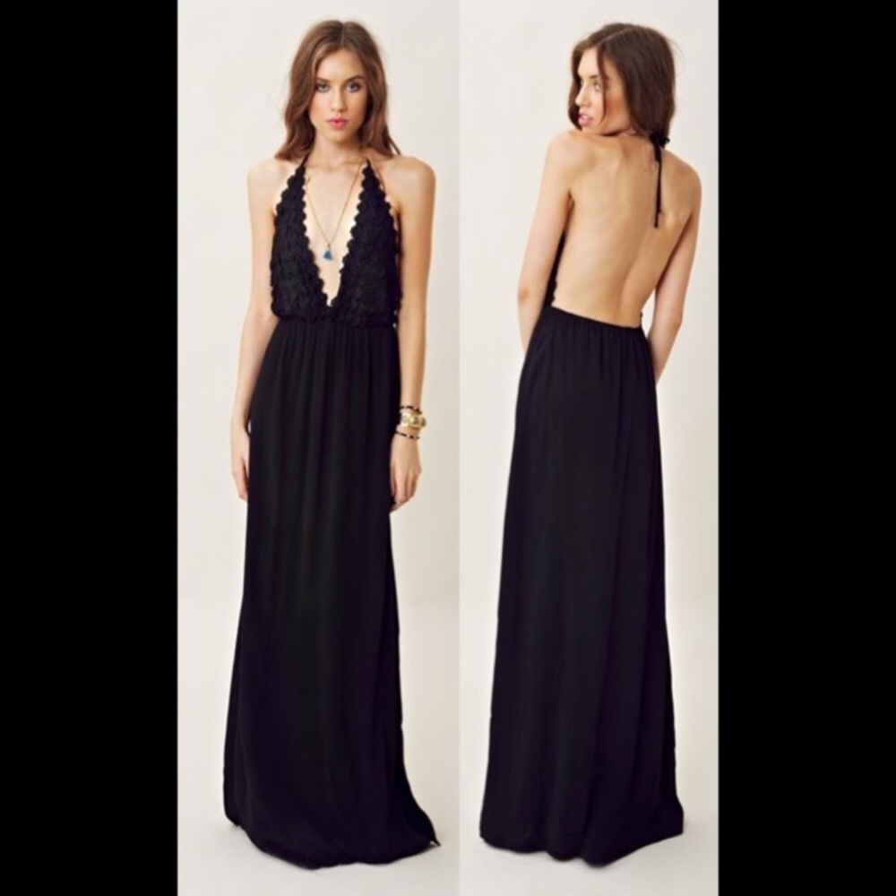 For love and lemons camilla maxi dress size medium